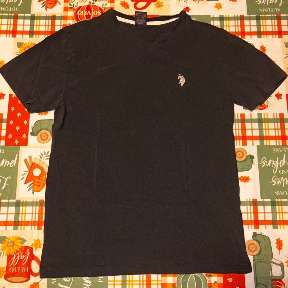 US Polo Assn. Black T-Shirt with Logo